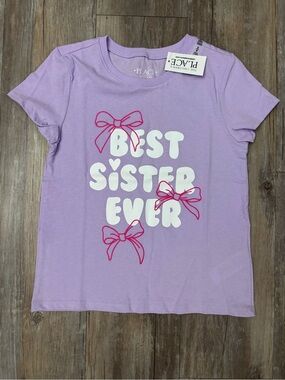 The Children's Place Lavender 'Best Sister Ever' Graphic Tee with Pink Bows